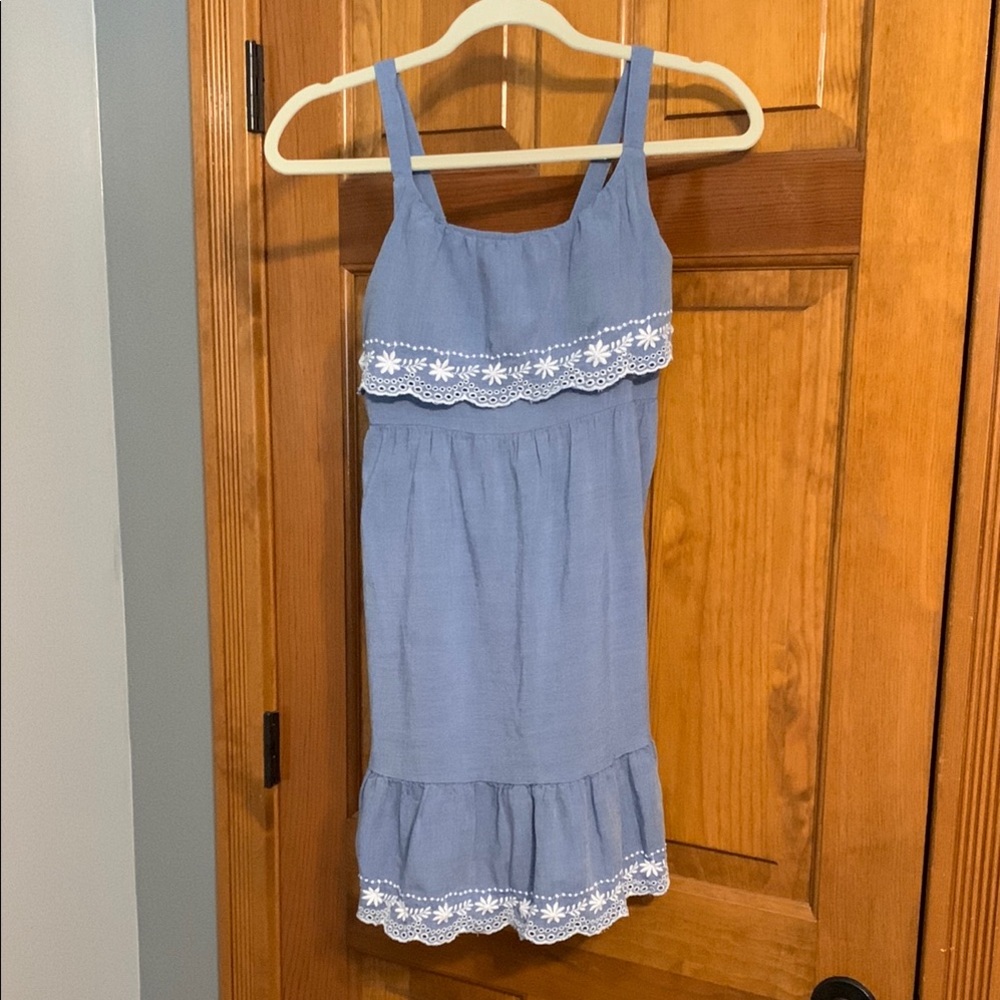 Old Navy Blue and White Casual Dress